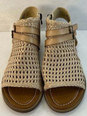 Blowfish Malibu Dream Gladiator Sandal Womens 8.5 Metallic Gold Flat Casual Boho